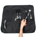 Wessleco Chef Knife Bag Nylon Roll Bag with 8 Pocket for Kitchen Accessories Portable Knifes Case Holder Custom